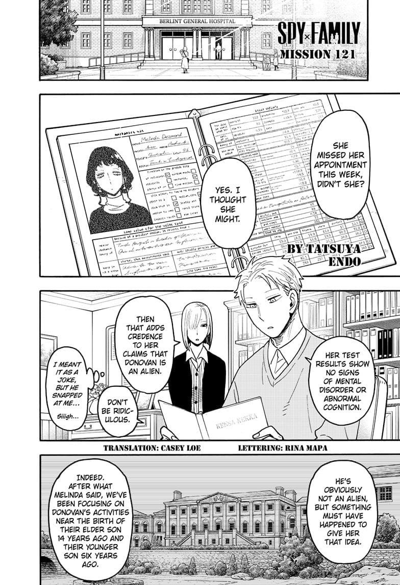 Spy x Family Manga Chapter 121 page 1 - Mission 121