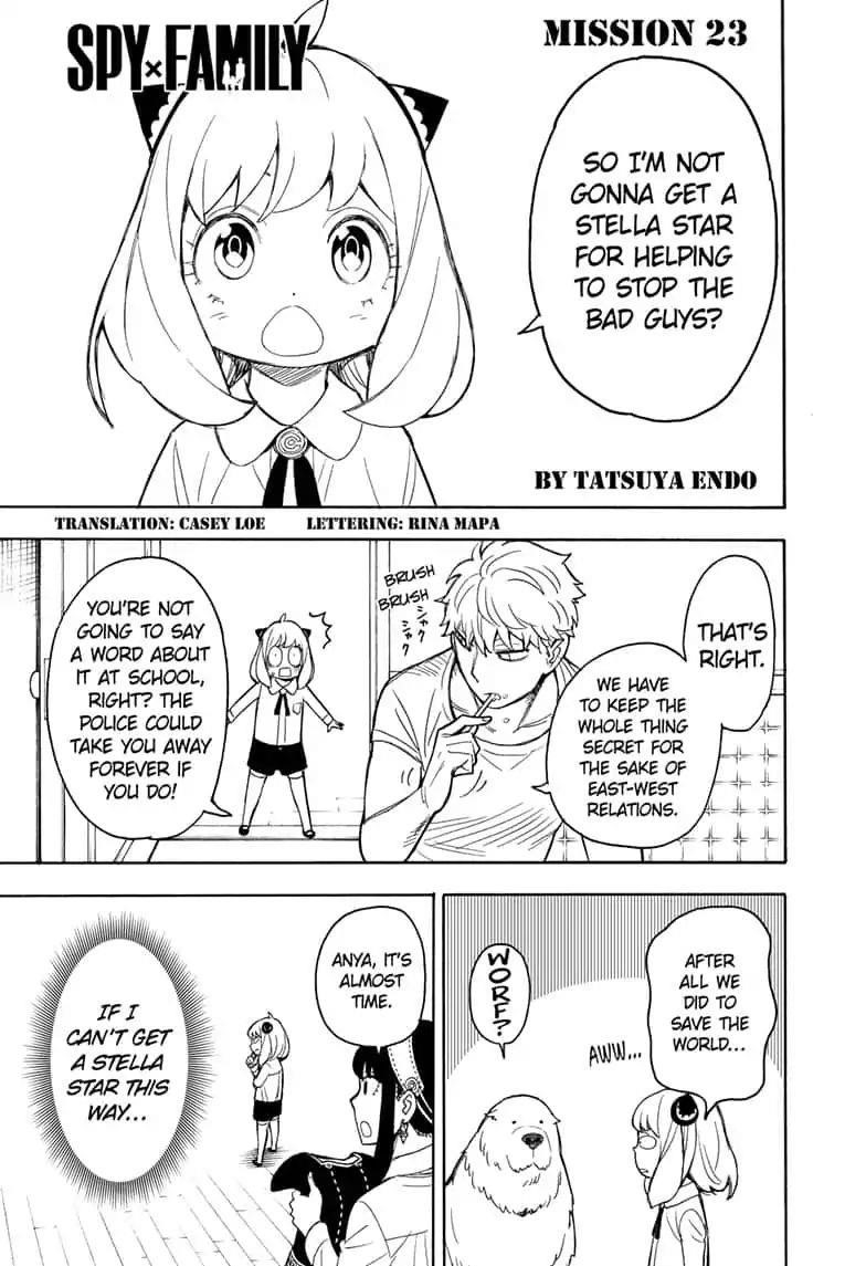 Spy x Family Manga Chapter 23 page 1 - Mission 23