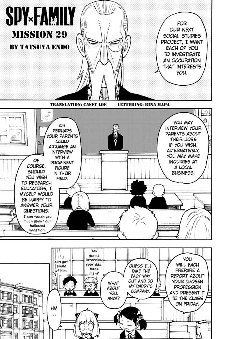 Spy x Family Manga Chapter 29 page 1 - Mission 29