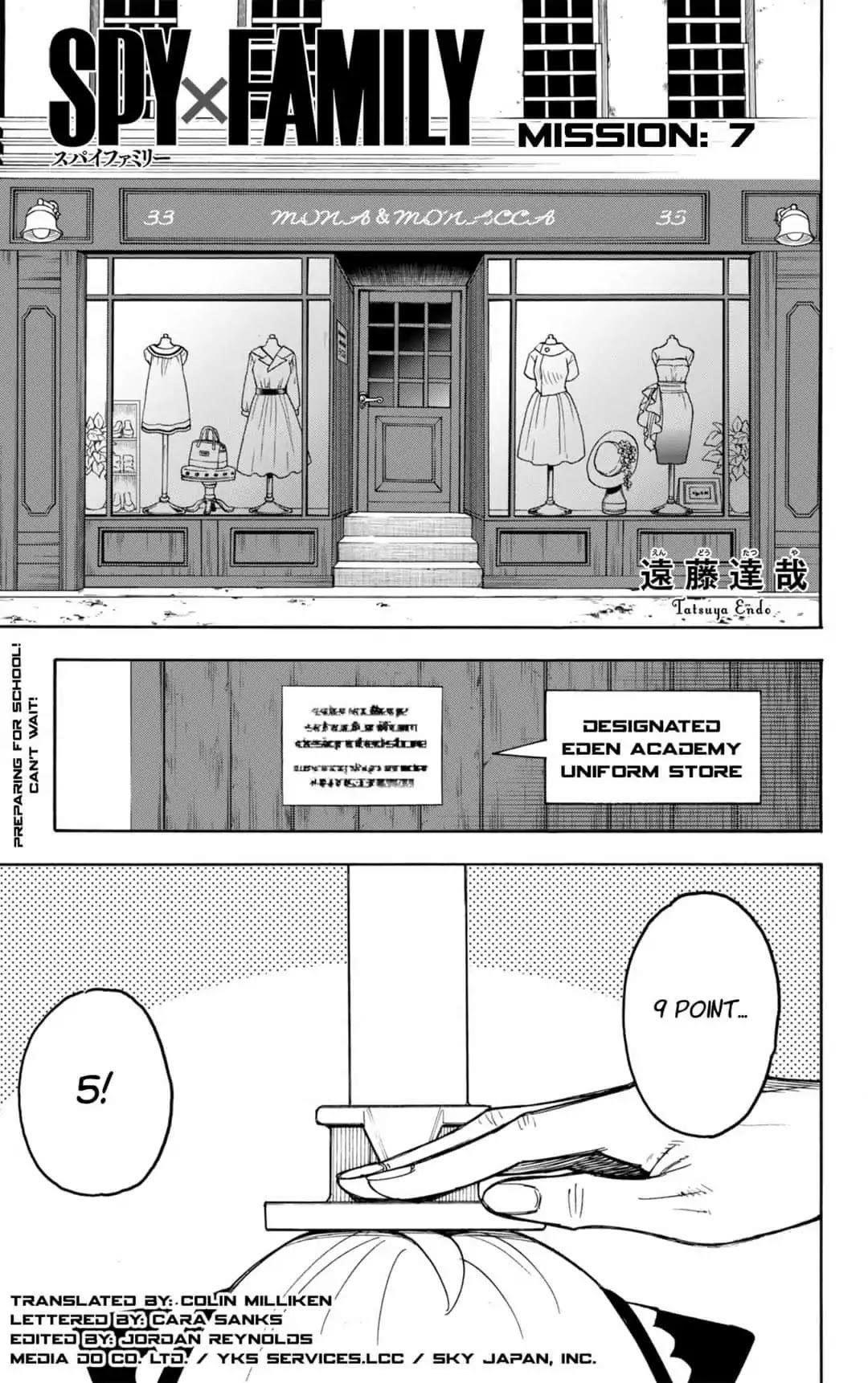 Spy x Family Manga Chapter 7 page 1 - Mission 7