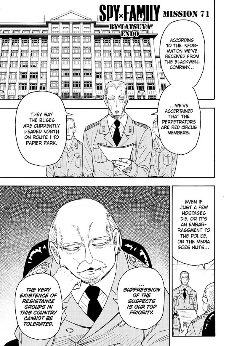Spy x Family Manga Chapter 71 page 1 - Mission 71