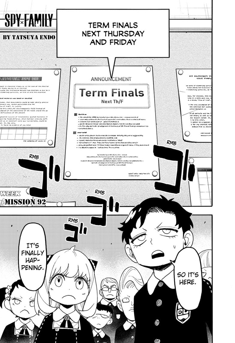 Spy x Family Manga Chapter 92 page 1 - Mission 92